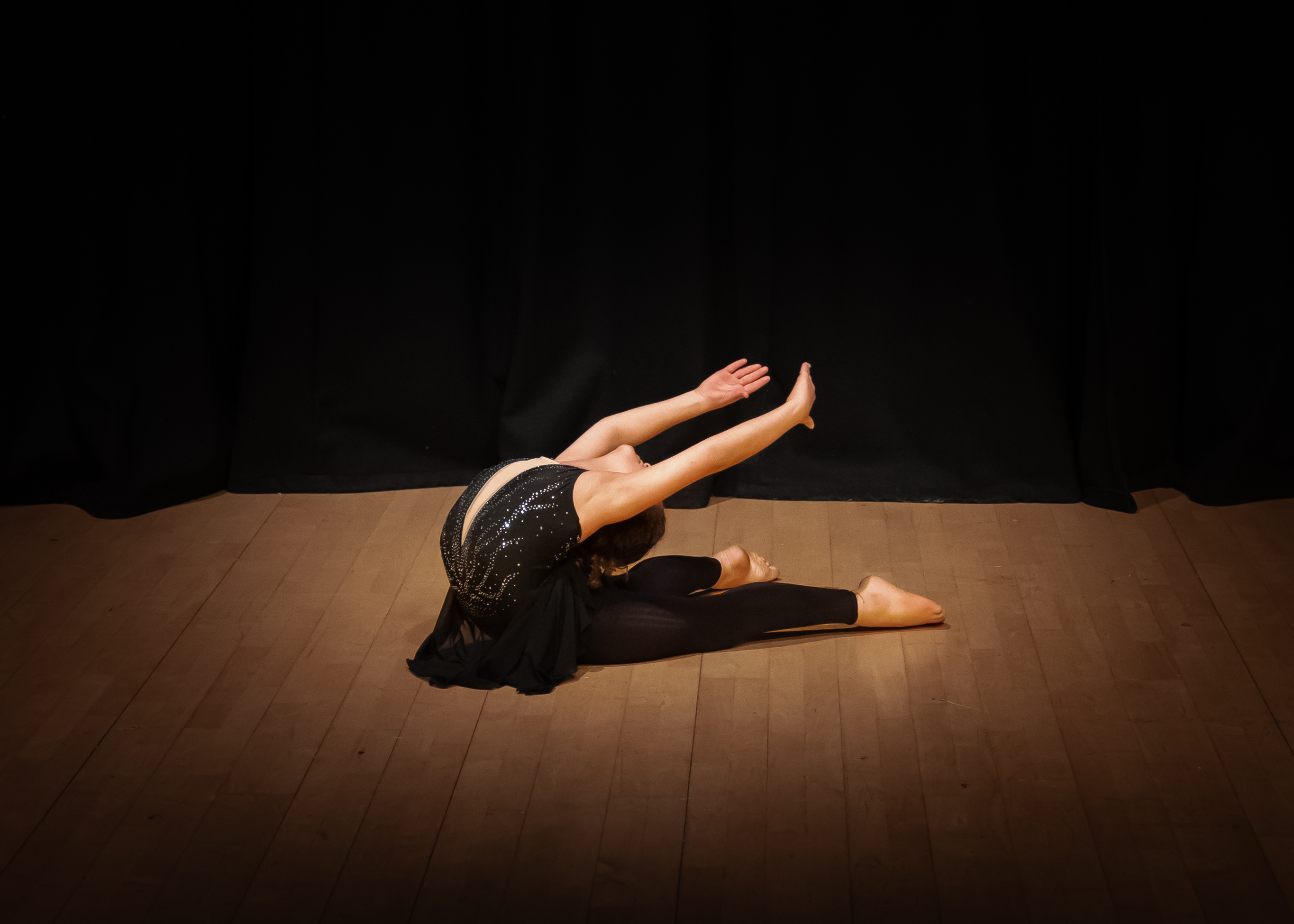 Solo dancer performing at the festival